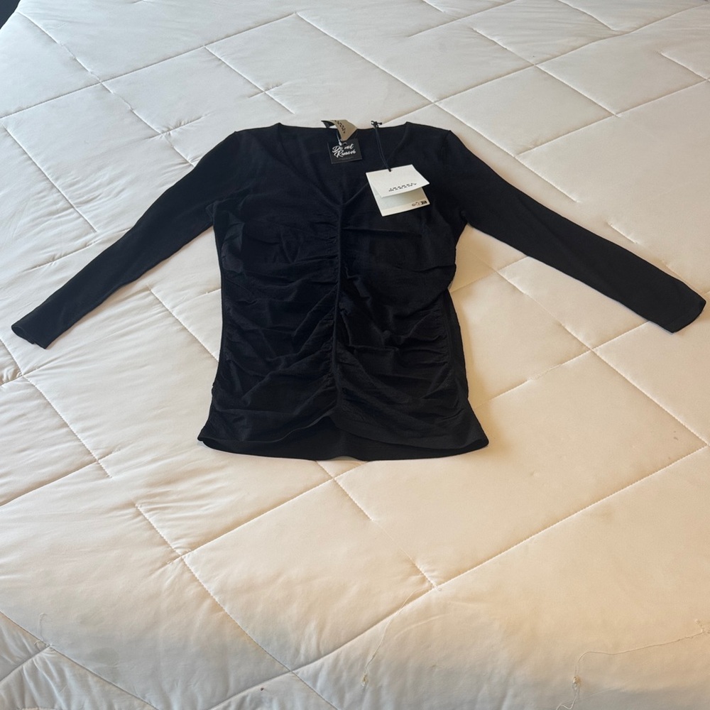 Isabel Marant Brand New Black Long Sleeve Top